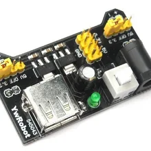 Черный Обрывной специальный источник питания модуль совместимый 5 v 3,3 v Электронный