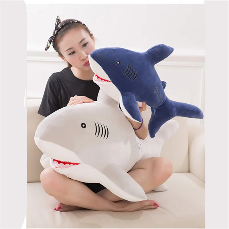 New Style Shark Plush Toys Big Fish Cloth Doll Whale Soft Stuffed Plush Animals Doll Children Birthday Gift 3