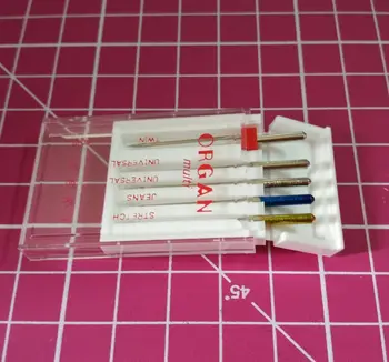 

Domestic Sewing Machine Needles Organ Needles Stretch /Jeans /Universal/2MM twin Needle (1PACK =5PCS)