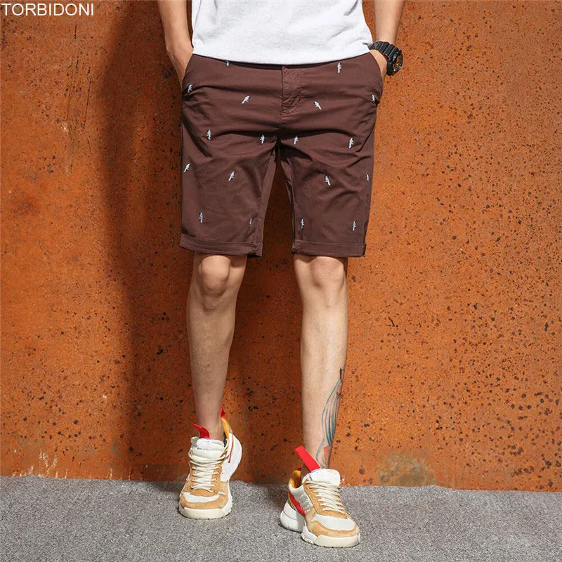 Buy Summer Shorts Men Embroidery Bird Logo Fashion