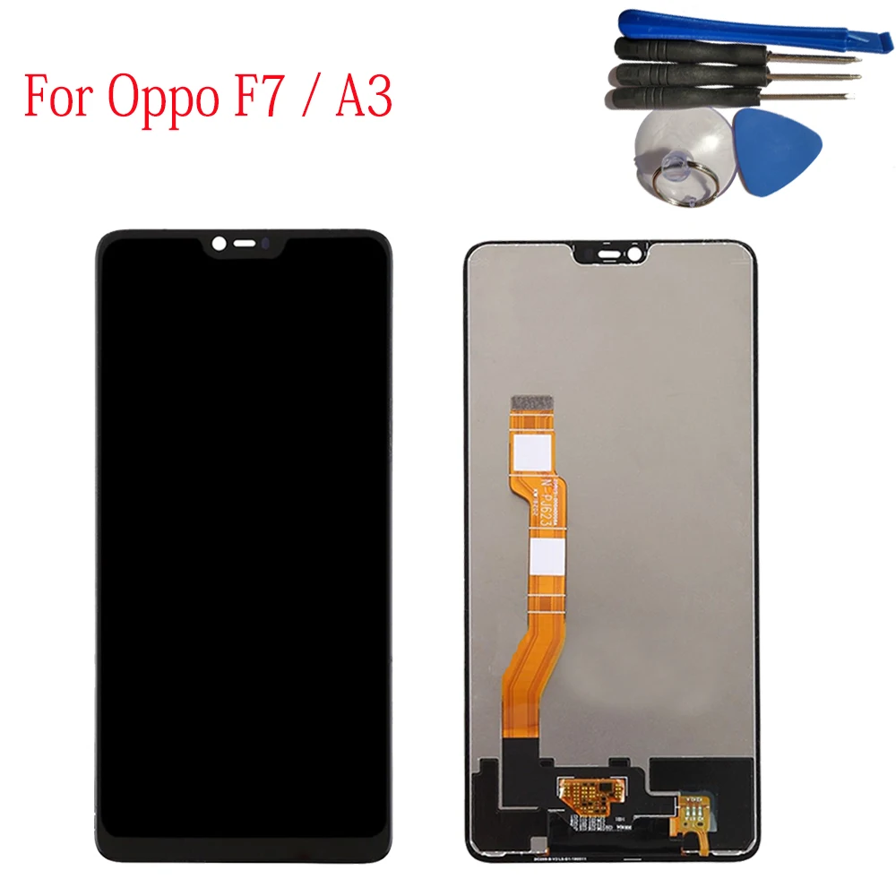

With Frame 6.23" For Oppo F7 LCD Display Touch Screen Digitizer Assembly For OPPO F7 / A3 LCD Screen Display Parts +Tools