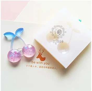 DIY Silicone Cherry Mold Making Jewelry Pendant Resin Casting Mould Craft Tool Transparent Silicone Mold Crystal Silicon Mold