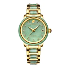 Women's Automatic Mechanical Watch Gold-plated Jade Calendar Steel Belt Women's Watch Waterproof Belt Watch Montre Femme Women's Automatic Mechanical Watch Gold-plated Jade Calendar Steel Belt Women's Watch Waterproof Belt Watch Montre Femme