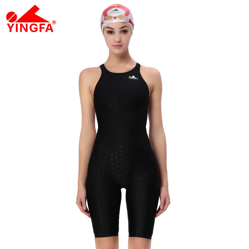 Women Swimsuit Yingfa FINA Approved Professional Knee Sports Competition Tights