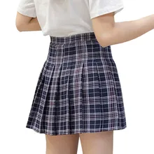 Новые клетчатые юбки с высокой талией для женщин Harajuku Kawaii милые клетчатые мини юбки женские XS-XXL#3051