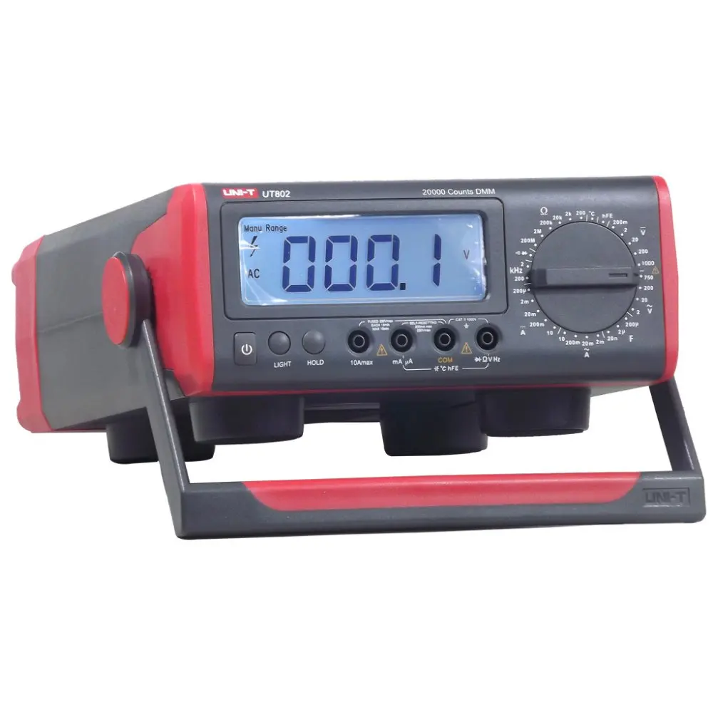 

Brand New UNI-T UT802 4-1/2 Digits AC/DC Bench Type Digital Multimeters