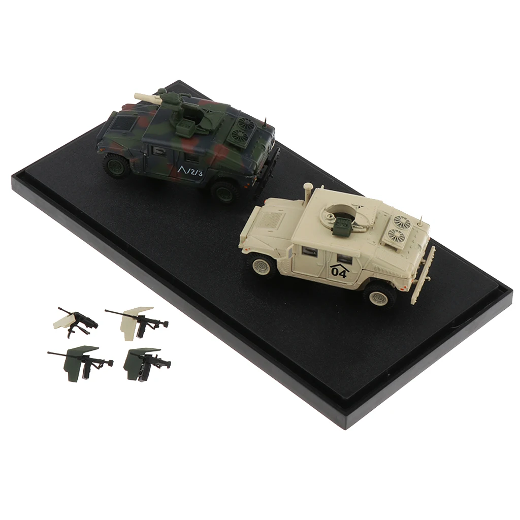 Diecast Military Vehicle Models with Accessories 1/72 Scale Home Office Decoration