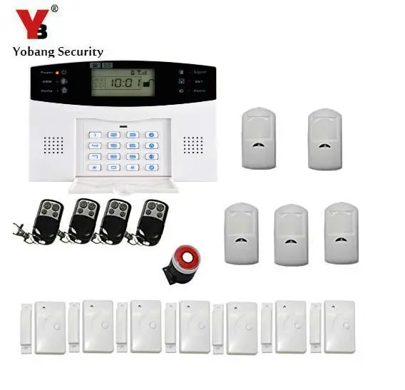 Yobang Security Gsm Alarm System Pir Internal Antenna For Home Alarm System Remote Control
