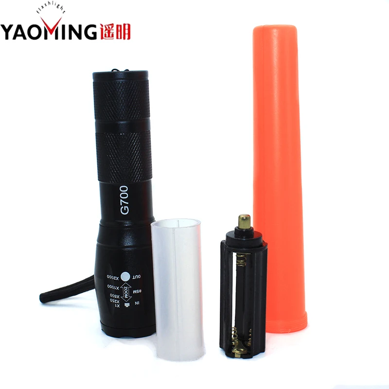 

E17 XM-L T6 3800LM Waterproof Zoomable CREE LED Flashlight Torch light Tactical Lantern High Power Linternas With SOS Red Baton