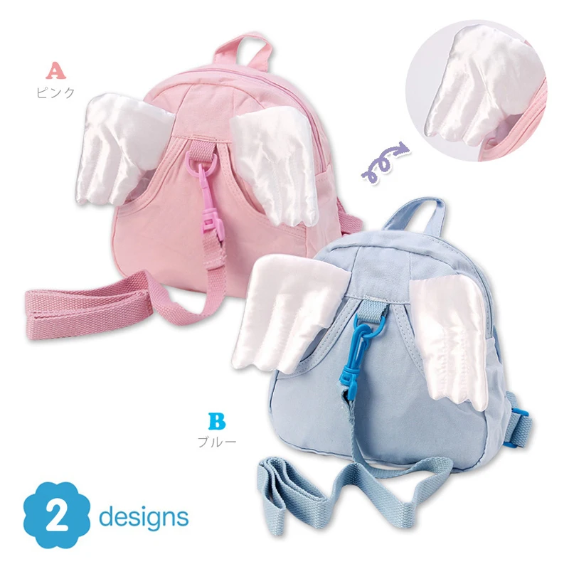 

Children's Cartoon Baby Harness Toddler Safety Anti-lost Strap Walking Belt Backpack With Leash Safety Wristbands Walking Wings