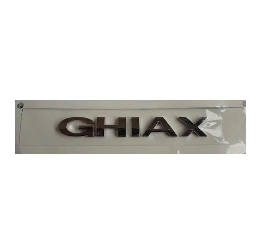 

" GHIAX " Chrome ABS Car Trunk Rear Number Letters Badge Emblem Decal Sticker for Ford