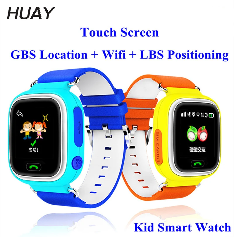 kids GPS tracker Watches touch screen WIFI GPS LBS SOS call location Device Anti Lost Monitor Baby smart watch clock Q90 G72