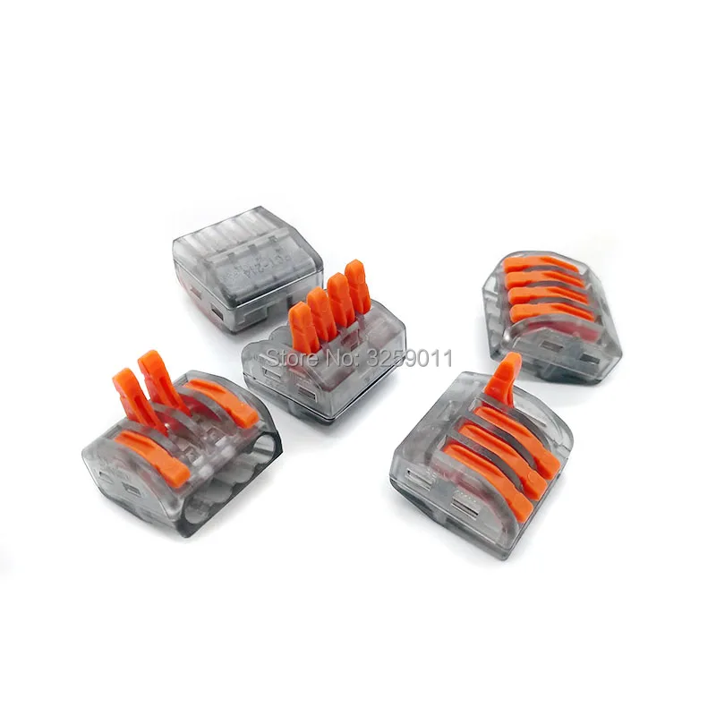 1PCS Push Wire Connector Lever Terminal Block PCT 214 222 414 4 Pin