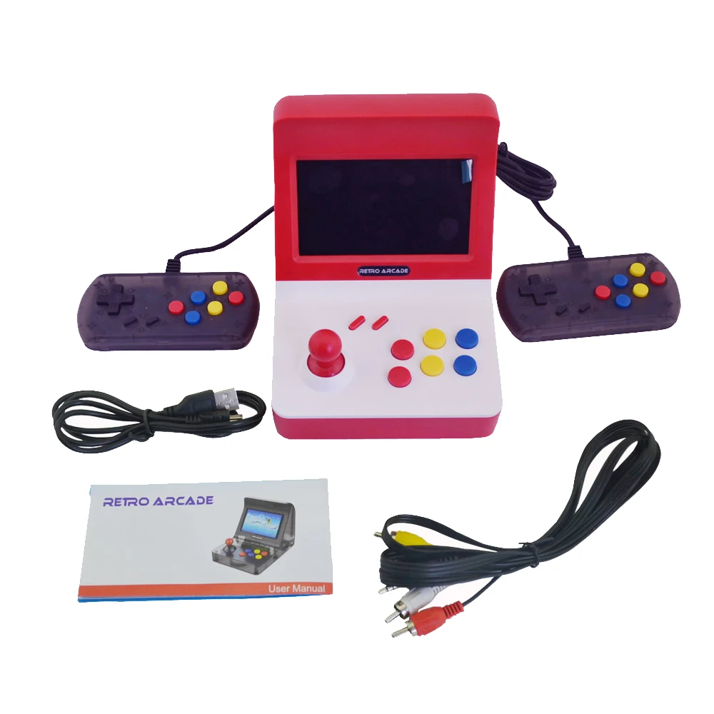 Портативная ретро мини портативная игровая консоль CoolBaby 4 3 дюйма 64 бит 3000 игр