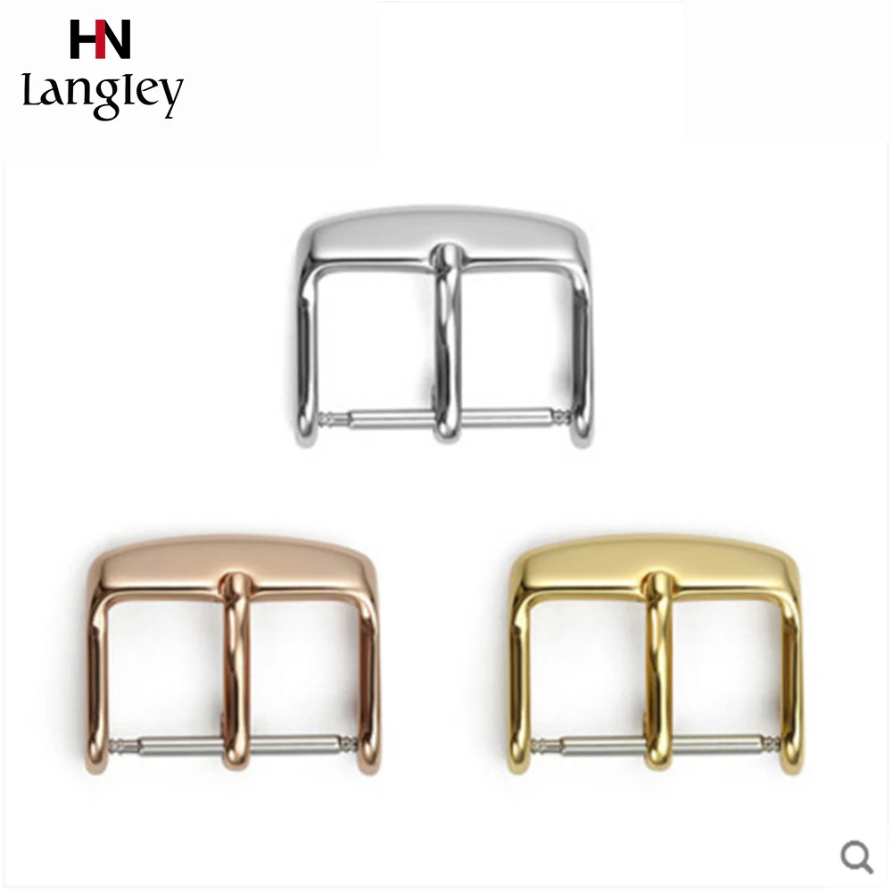 

Rose Gold 304 Stainless Steel Watchband Buckle 12-22mm High Quality Strap Buckles Classic Flat Interface Watches Accessories