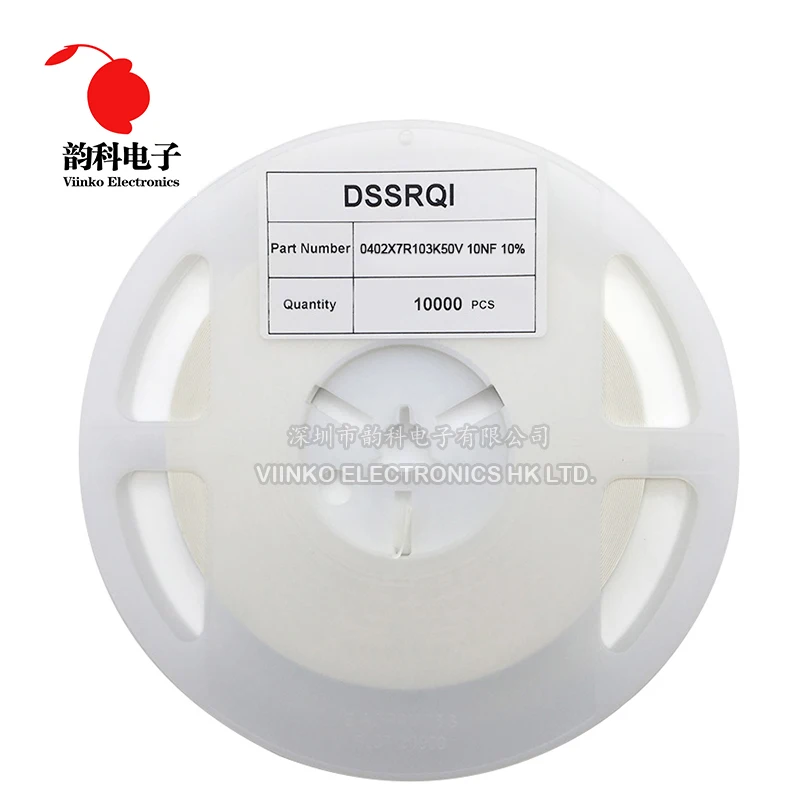 

10000pcs 0402 SMD Chip Multilayer Ceramic Capacitor 0.5pF - 10uF 10pF 100pF 1nF 10nF 15nF 100nF 0.1uF 1uF 2.2uF 4.7uF