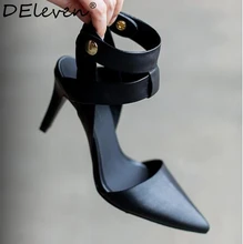 Hot Sexy High Heels Sandals Women Ankle Strap Rome Pointed Toe Slingbacks Shoes Woman Scarpe Donna Escarpins Zapatos Mujer Tacon