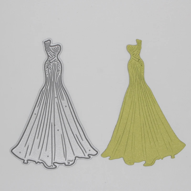 

Woman dress new Metal Cutting Dies for decor card DIY Scrapbooking Embossing stencil Paper Craft Album template Dies