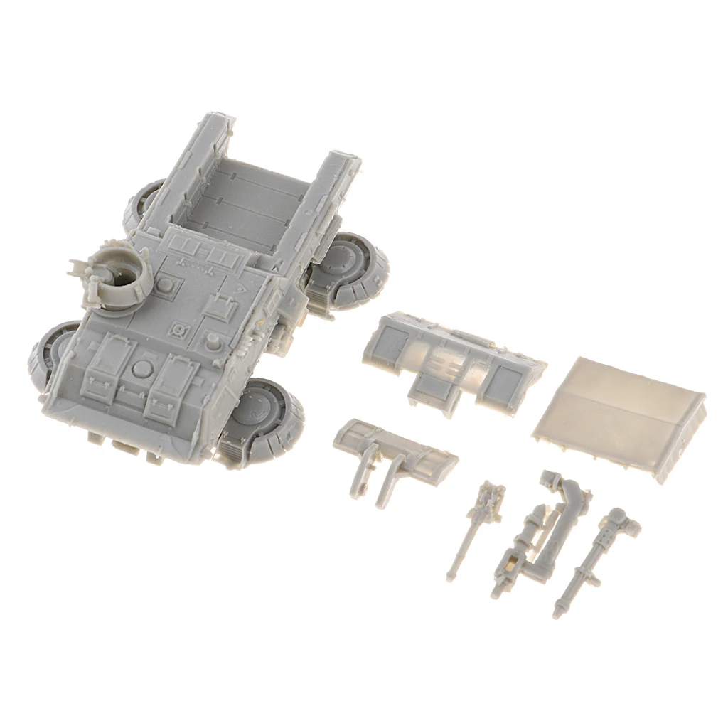 1:144 Resin Models WWII Soldiers Sand Table Military Union Army Hover Trucks