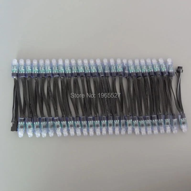 18AWG 100 шт./компл. полноцветная 5В 12 мм WS2811 цифровая RGB светодиодная модульная