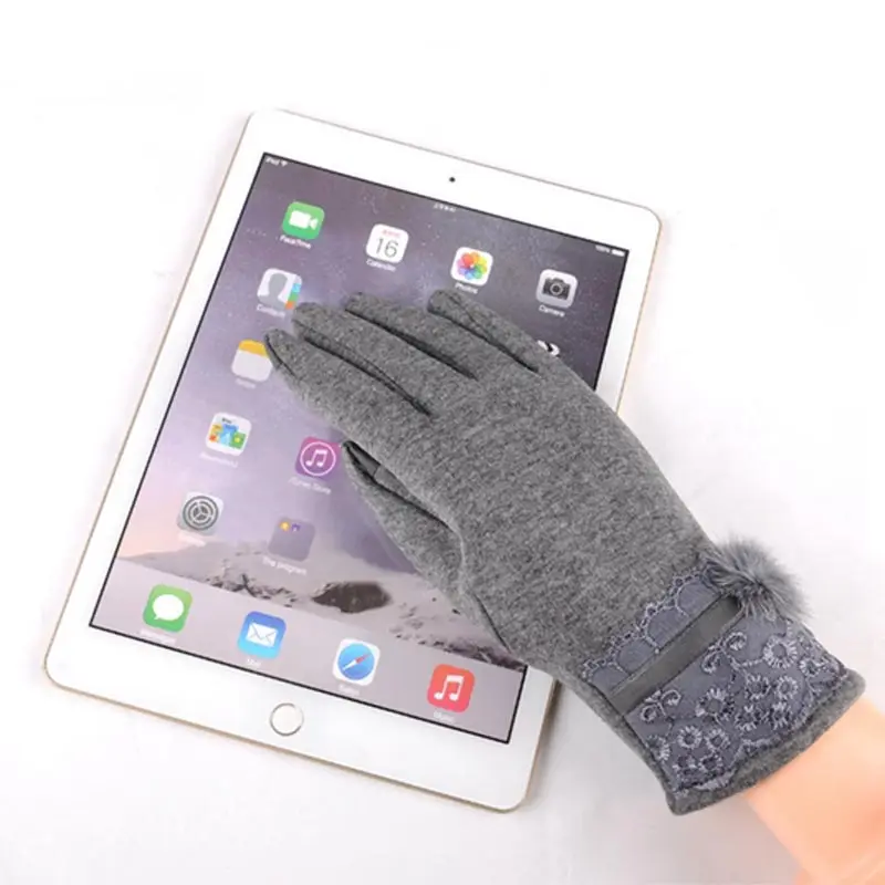 

Women's winter gloves warm fake fur outdoor riding protection hand 2018 new hot sale discount high quality urban women gloves