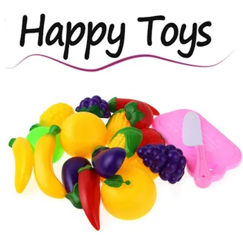 

11PC Cutting Fruit Vegetable Pretend Play Children Kid Educational Toy Z727