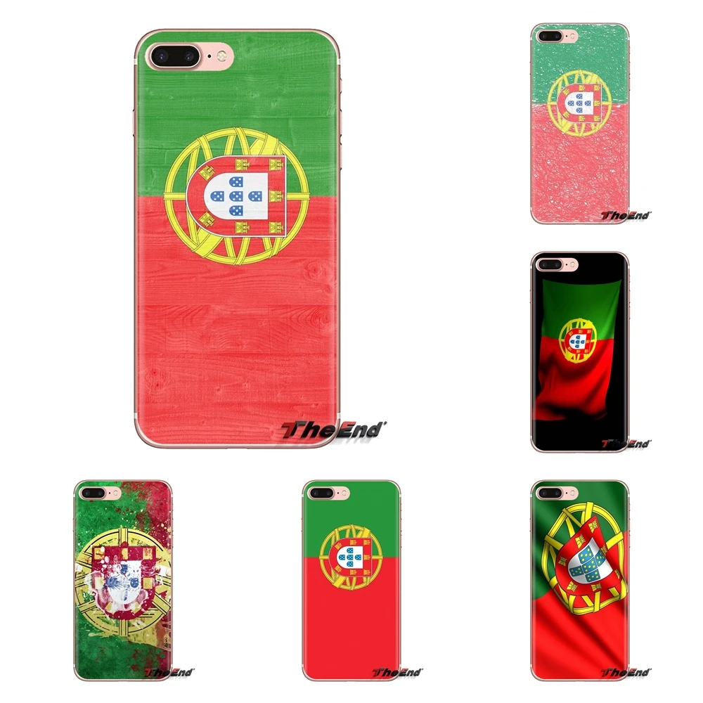 For HTC One U11 U12 X9 M7 M8 A9 M9 M10 E9 Plus Desire 630 530 626 628 816 820 830 Portugal Flag Banner Art Pattern TPU Skin Case |