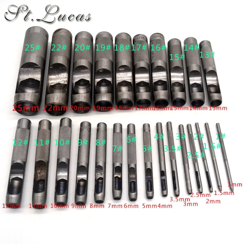 DIY Leather craft tools leather Hole Punches Set Hollow Puncher Belt Punch For Clothing Accessory Handmade 1 Piece leather hole puncher leather hole punch leather punch tool round hole punch cutter set hole punch cutter set round hole punch set