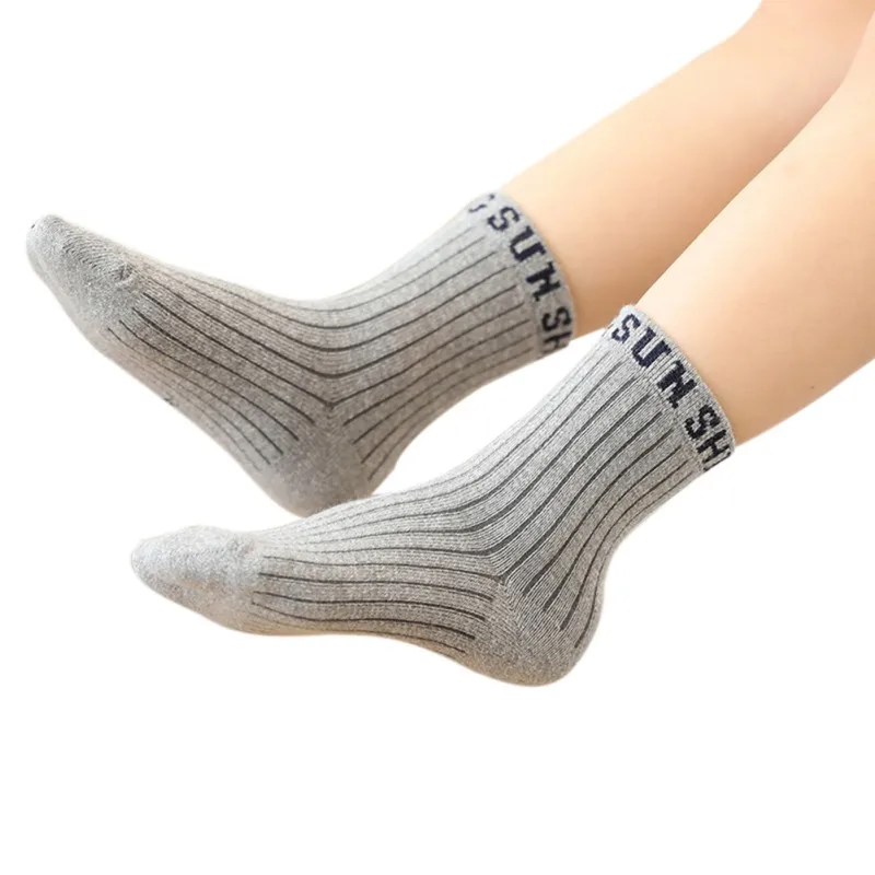 

5pairs/Set Kids Socks Cotton Causal Short Socks Solid Children Sock For Girl Boy Children 1-8Y