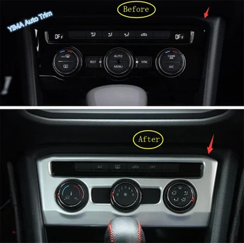 

Lapetus Car Styling Central Control Air Conditioning AC Knob Panel Cover Trim ABS Fit For Volkswagen VW Tiguan MK2 2016 - 2020