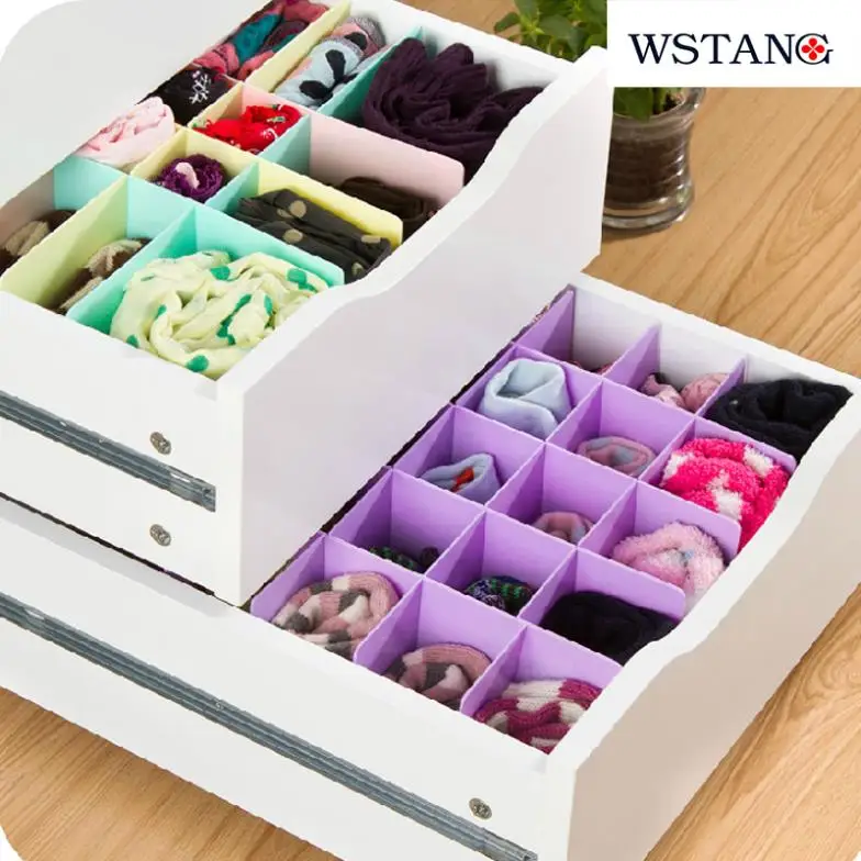 

W S H 2014 new Plastic underwear drawer receive partition case to arrange free combination division plate