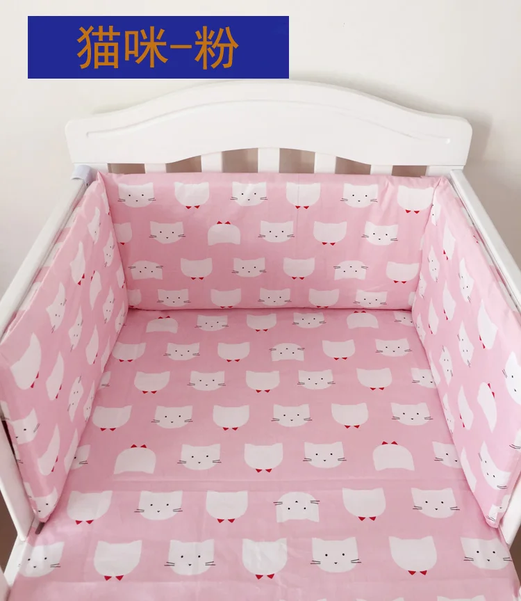 1 шт. бортики для кроватки хлопок детская кровать бампер лайнер детская кроватка наборы кровать вокруг протектор Лебедь облака Звезда Луна сова автомобиль 200x28 см