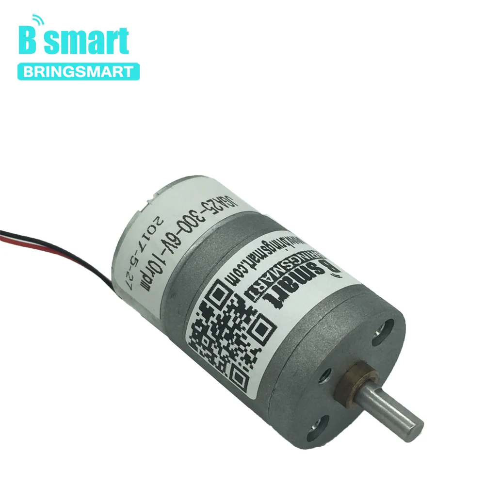 

Bringsmart JGA25-300 DC Gear Motor with Gearbox Low Speed Micro Electic Motor 3-6V for Robot DIY Parts bbq Parts High Quality