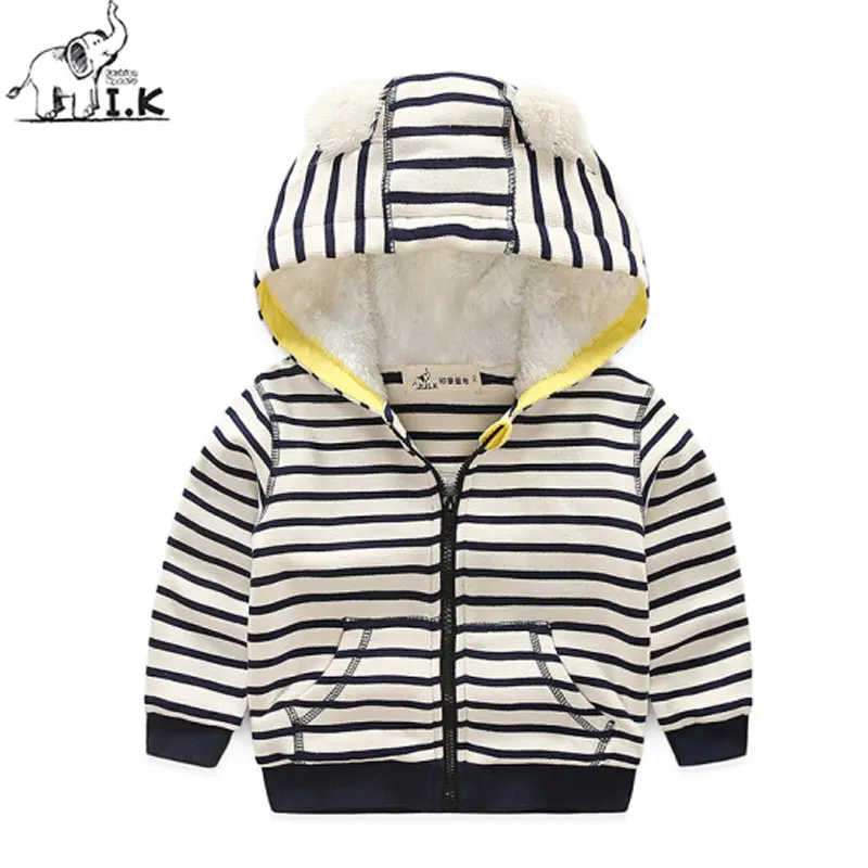

I.K Boys Jackets For Winter Long Sleeves Hoodies Warm 2017 Fashion Cute Coats Children Baby Kids Clothing Parkas Outwear DP3007