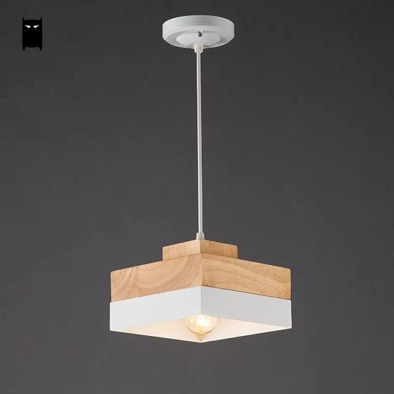 Us 85 0 Black White Oak Wood Iron Round Square Pendant Light Cord Fixture Modern Nordic Anese Hanging Ceiling Lamp Dining Room Cafe In Us 85 0 Black White Oak Wood Iron Round Square Pendant Light Cord Fixture Modern Nordic Anese Hanging Ceiling Lamp Dining Room Cafe In