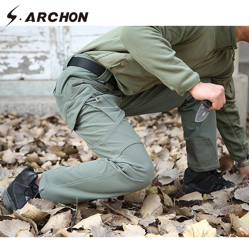 S-ARCHON-Winter-I9-Shark-Skin-Thermal-Tactical-Pants-Men-Casual-Soft-Shell-Waterproof-Heat-Reflection (3)