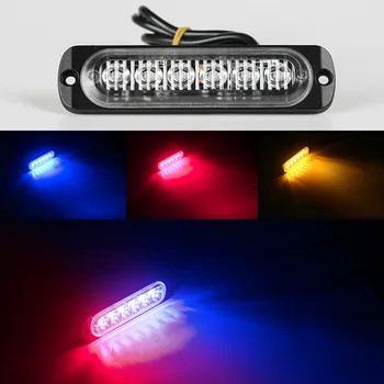 

18W 6-LED Warning Emergency Construction Surface Mount Beacon Flash Caution Strobe Light Bar Hot Sale