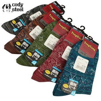 

Cotton Man Socks Fashion Classic Men Winter Socks Casual Nation Wind Warm Socks For Male 3pairs/lot=6piece