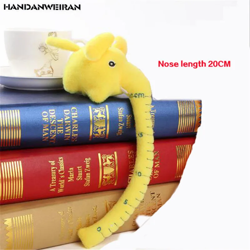 

1PCS Mini Long Nose Elephant Plush Toy Doll Wedding Promotion Gift Stuffed Animals Elephants Toys Multicolor 20CM HANDANWEIRAN