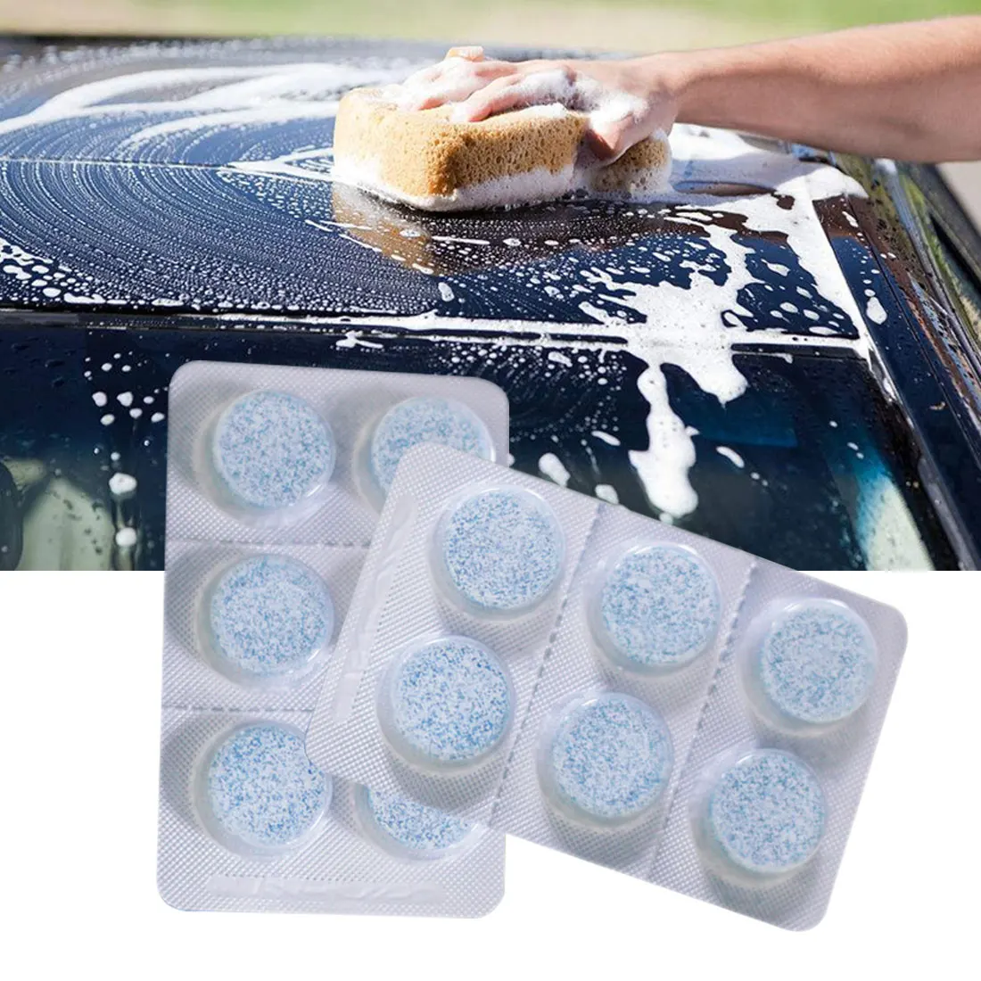 

BU-Bauty 6Pcs Car Vehicle Windshield Windscreen Window Glass Solid Wiper Cleaner