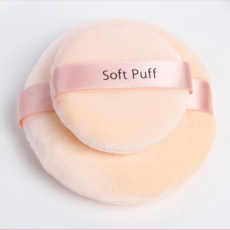 

YOKPN 2 Pcs/Set Makeup Sponges PuffsNatural Smooth Cosmetic Puffs Soft Flocking Powder Puff Facial Flawless Foundation Tool