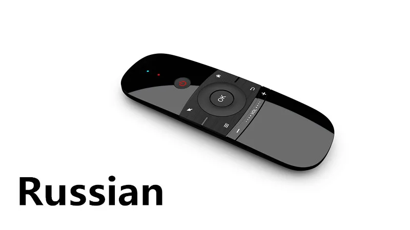 Беспроводная мышь Air mouse W1 с клавиатурой 2,4G Fly Air mouse Rechargeble Mini W1 пульт дистанционного управления для Android Tv Box/Mini Pc/Tv - Цвет: W1 Russian