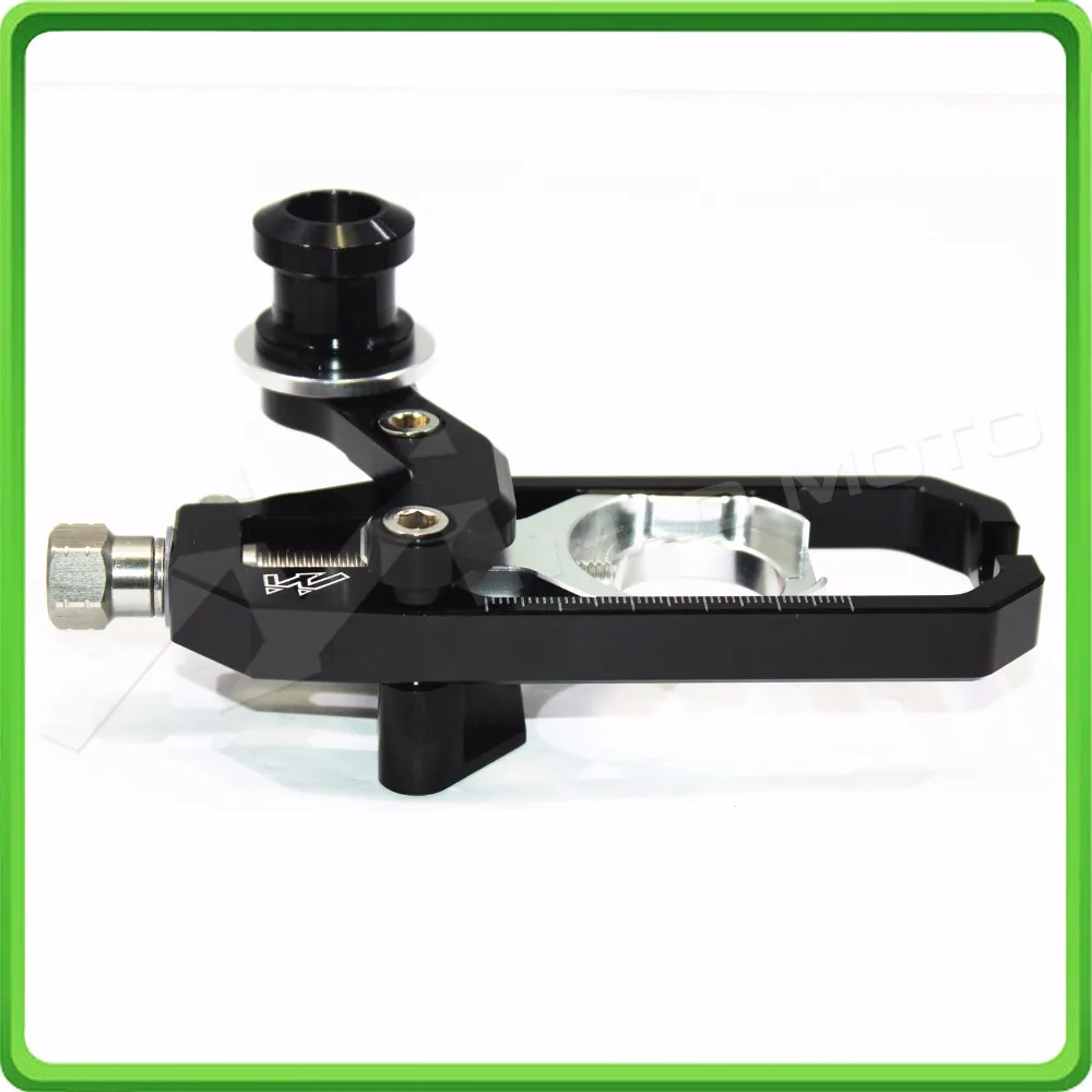 Motorcycle Chain Tensioner Adjuster with spool for KAWASAKI Ninja ZX6R ZX-6R 2005 2006 2007 2008 2009 2010 2011 2012 Black&Silver (2)