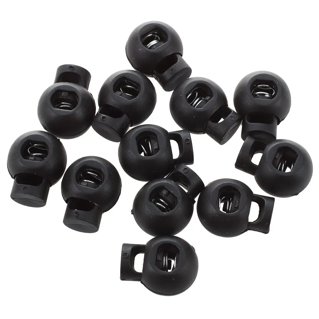 12 Pcs 4.3mm Diameter Plastic Spring Loaded Plastic Round Toggle