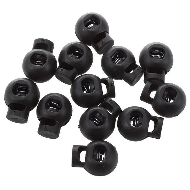 12 Pcs 4.3mm Diameter Plastic Spring Loaded Plastic Round Toggle