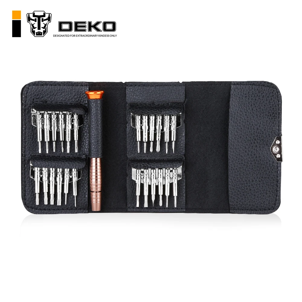 

DEKO 25 in 1 screwdriver set Torx Screwdriver Wallet Set Repair Tool Set Multi Too For iPhone Laptop PC Camera hand tools