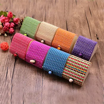 

100pcs/lot Lovely Mini Heart Shape Weaving Bamboo Wooden Jewelry Storage Boxes Ring/Necklace/Earrings Display Box