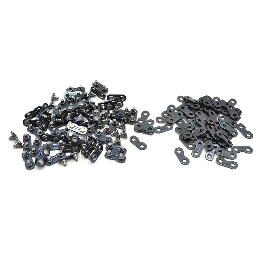 

100set Metal Chainsaw Saw Chain Joiner Link 3/8 " .058 For Chainsaw Chains Use