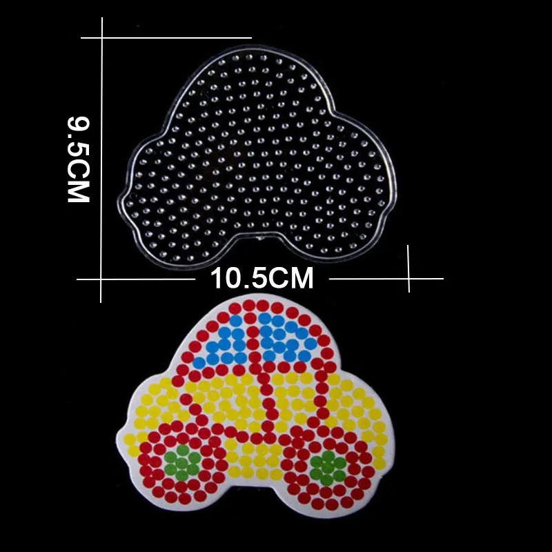 2018 Puzzle Pegboards Patterns Templates & Ironing Paper  White Plastic Tweezers for 5mm Hama Beads 3D  Toys  Children 26