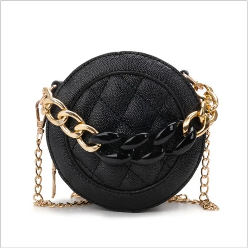 

Circular Crossbody Bags for Women Children 2019 Pu Leather Mini Small Shoulder Bag Girl Designer Handbags Girl Fashion Totes Bag